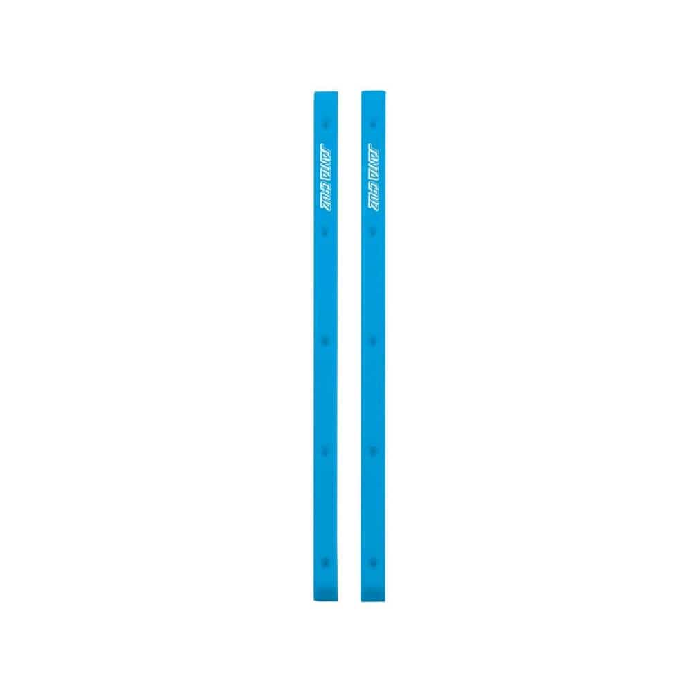 Santa Cruz Skateboard Slimline Rails Cyan - Set of 2 - 50-50 Skate Shop