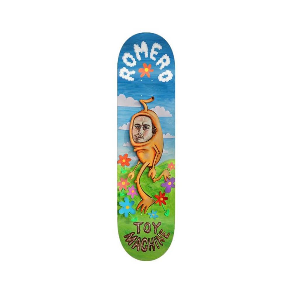 Toy Machine Skateboard Deck Royrock 8.25" x 31.88" Leo Romero Blue 14.1875" WB - 50-50 Skate Shop