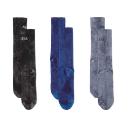 Nike SB Everyday Plus Lightweight Crew Socks Black Blue Grey 3 Pack - 50-50 Skate Shop