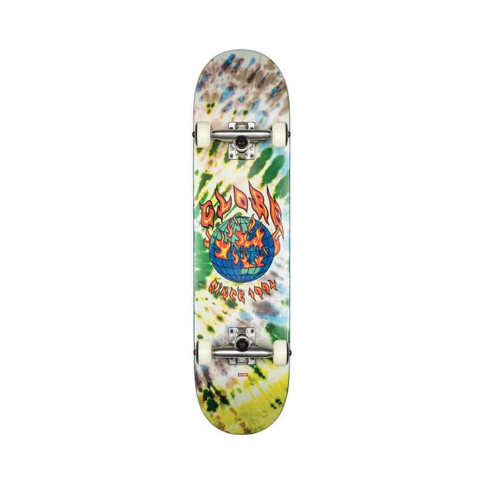 Globe Skateboard Complete G1 Ablaze 7.75" x 31" Tie Dye 13.8" WB - 50-50 Skate Shop