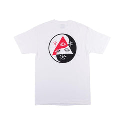 Welcome Balance Tee - White/Black/Red - 50-50 Skate Shop