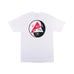 Welcome Balance Tee - White/Black/Red - 50-50 Skate Shop