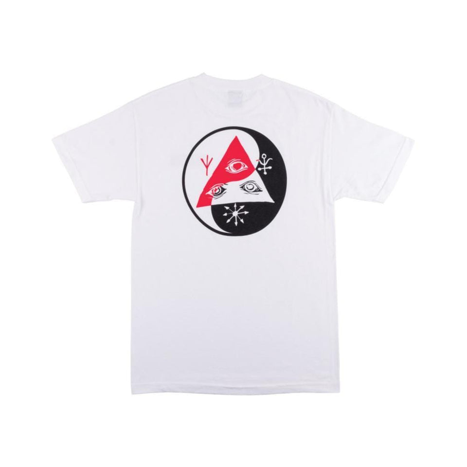 Welcome Balance Tee - White/Black/Red - 50-50 Skate Shop