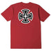 Independent Bar Cross Youth Tee Chilli - 50-50 Skate Shop