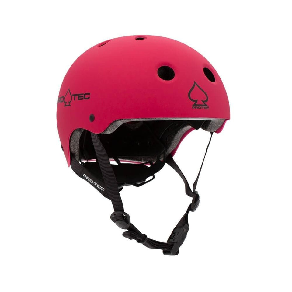 Pro Tec Classic Adjustable FIT Certified Skate Bike Junior Helmet Matte Pink - 50-50 Skate Shop
