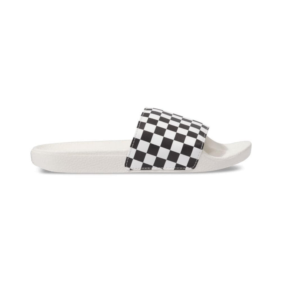 Vans Womens Slide On (Checkerboard) White Black - 50-50 Skate Shop