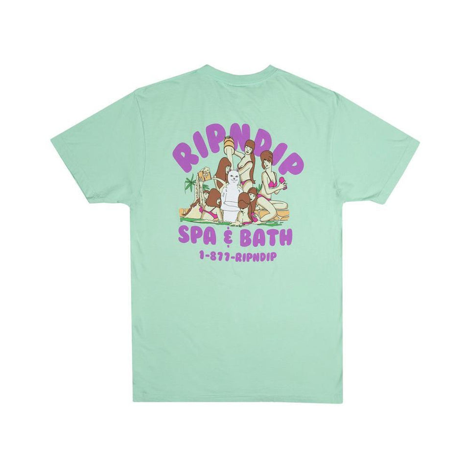 Ripndip Spa Day Tee Light Mint - 50-50 Skate Shop