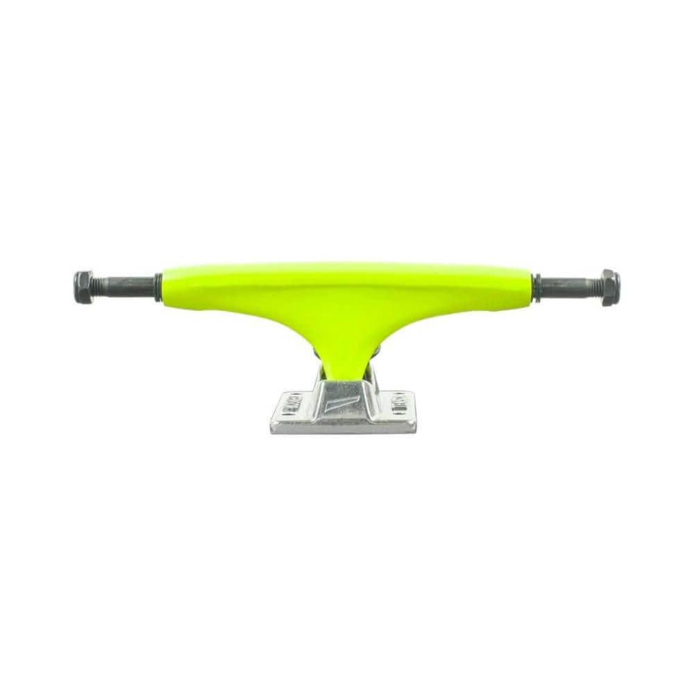 Tensor Skateboard Aluminum Mirror Trucks 5.25 (7.875") Safety Yellow Raw - Set of 2 - 50-50 Skate Shop