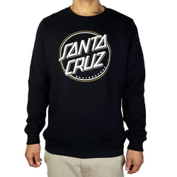 Santa Cruz Keyline Dot Crewneck Black - 50-50 Skate Shop