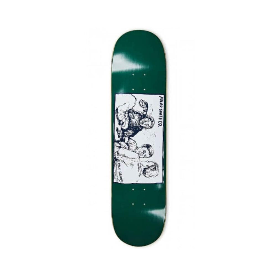 Polar Skateboard Deck Cold Streak 8.375" x 32" Paul Grund Dark Green 14.5" WB - 50-50 Skate Shop