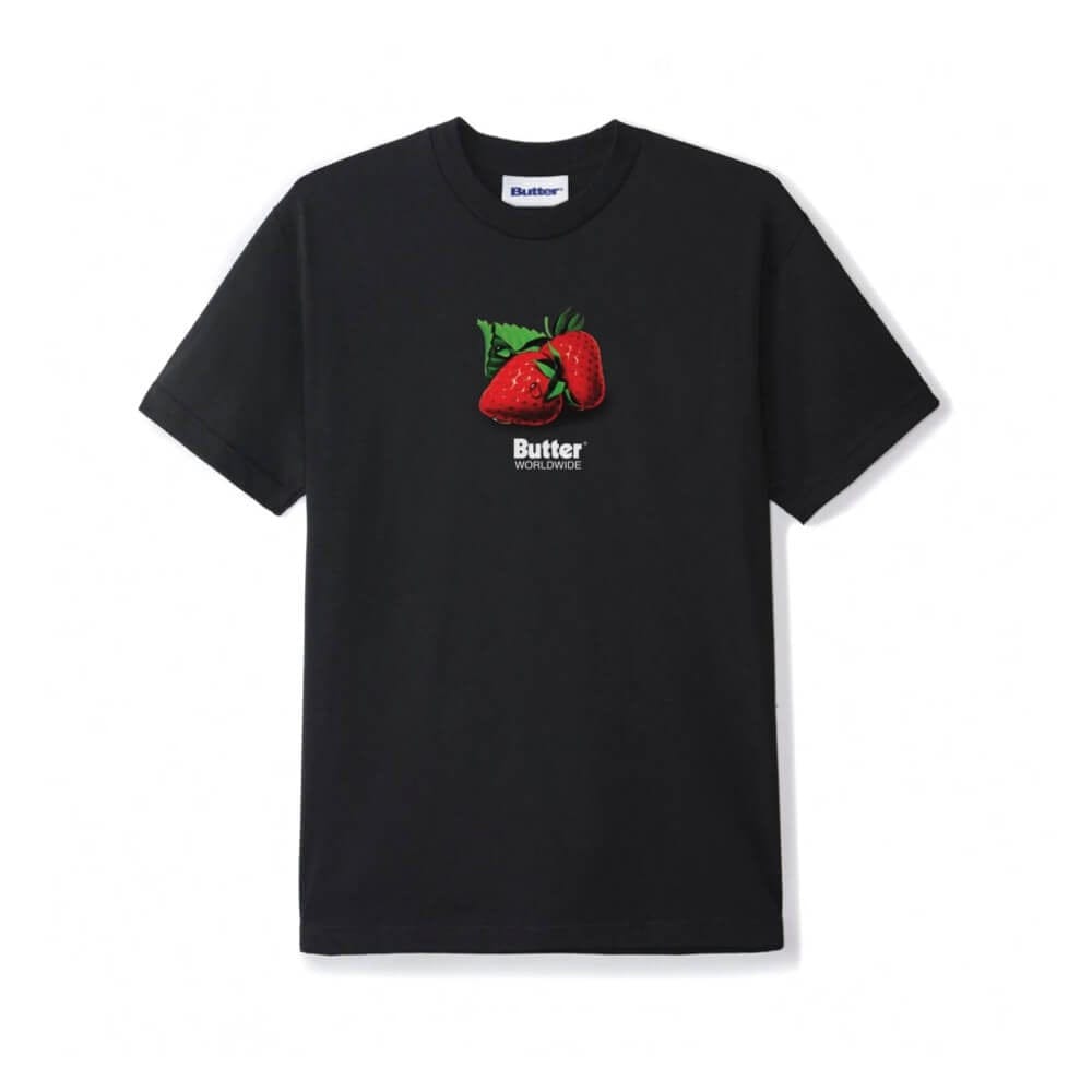 Butter Goods Berries Tee Black - 50-50 Skate Shop