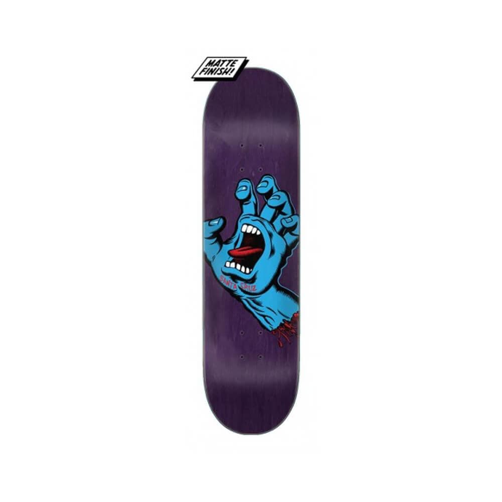 Santa Cruz Skateboard Deck Screaming Hand 8.375" x 32" Purple 14.5" WB - 50-50 Skate Shop