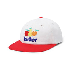 Butter Goods Orchard 6 Panel Cap Natural Cherry OSFA - 50-50 Skate Shop