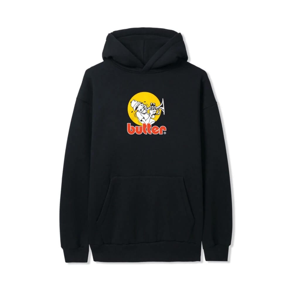 Butter Goods Brass Pullover Hoodie Black - 50-50 Skate Shop