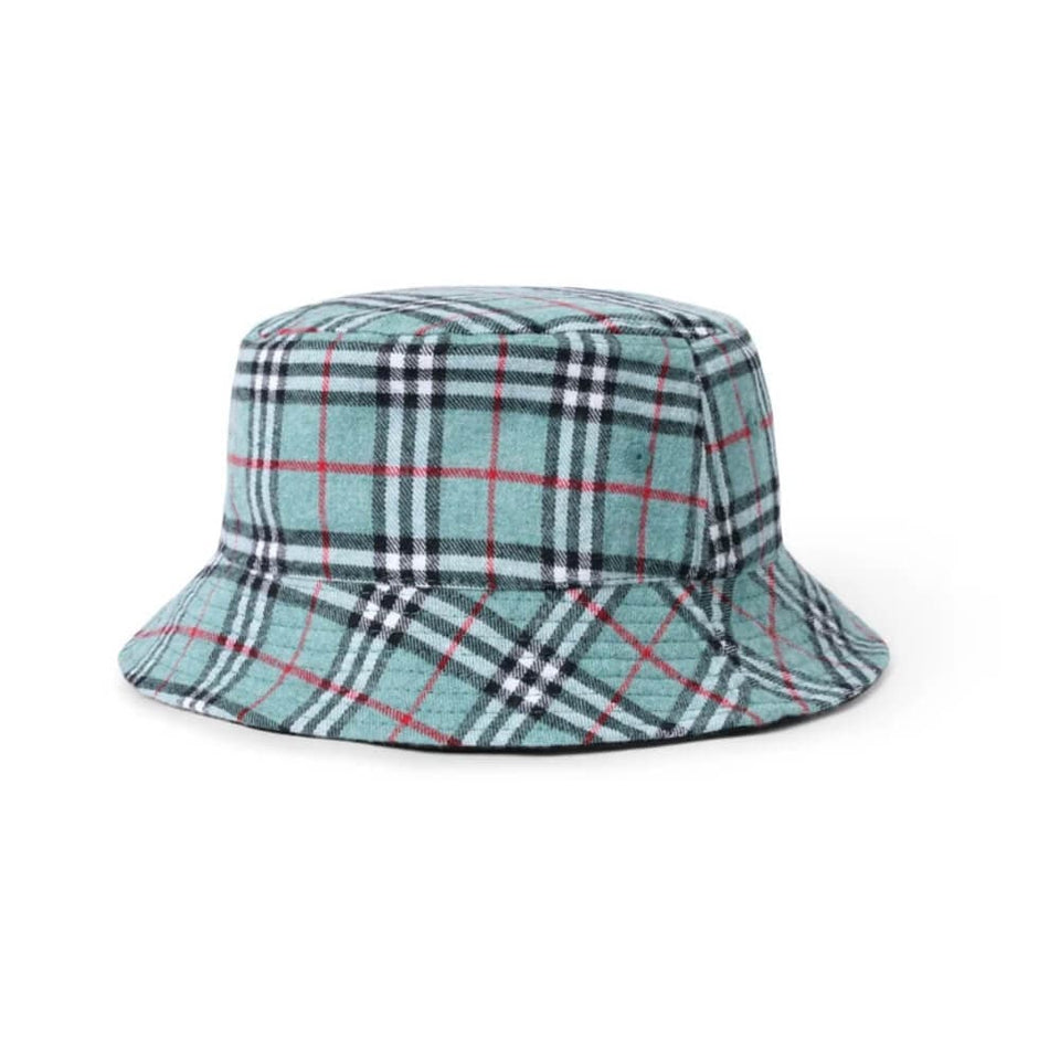 Butter Goods Bucket Hat Plaid Reversible Ice Black - 50-50 Skate Shop