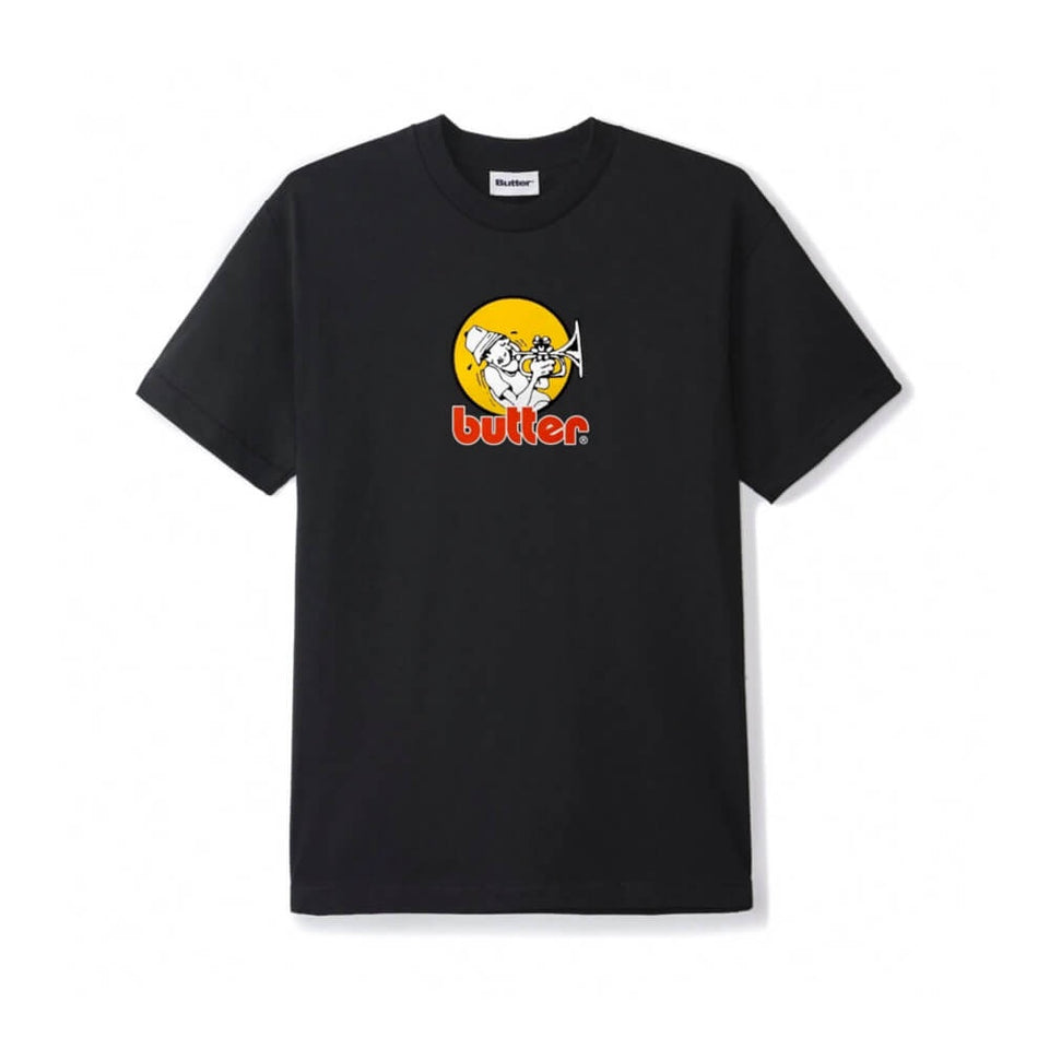 Butter Goods Brass Tee Black - 50-50 Skate Shop