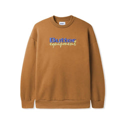 Butter Goods Crewneck Equipment Embroidered Oak - 50-50 Skate Shop