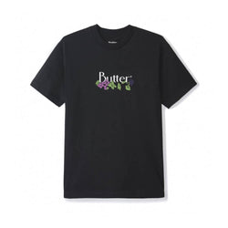 Butter Goods Vine Classic Logo Tee Black - 50-50 Skate Shop