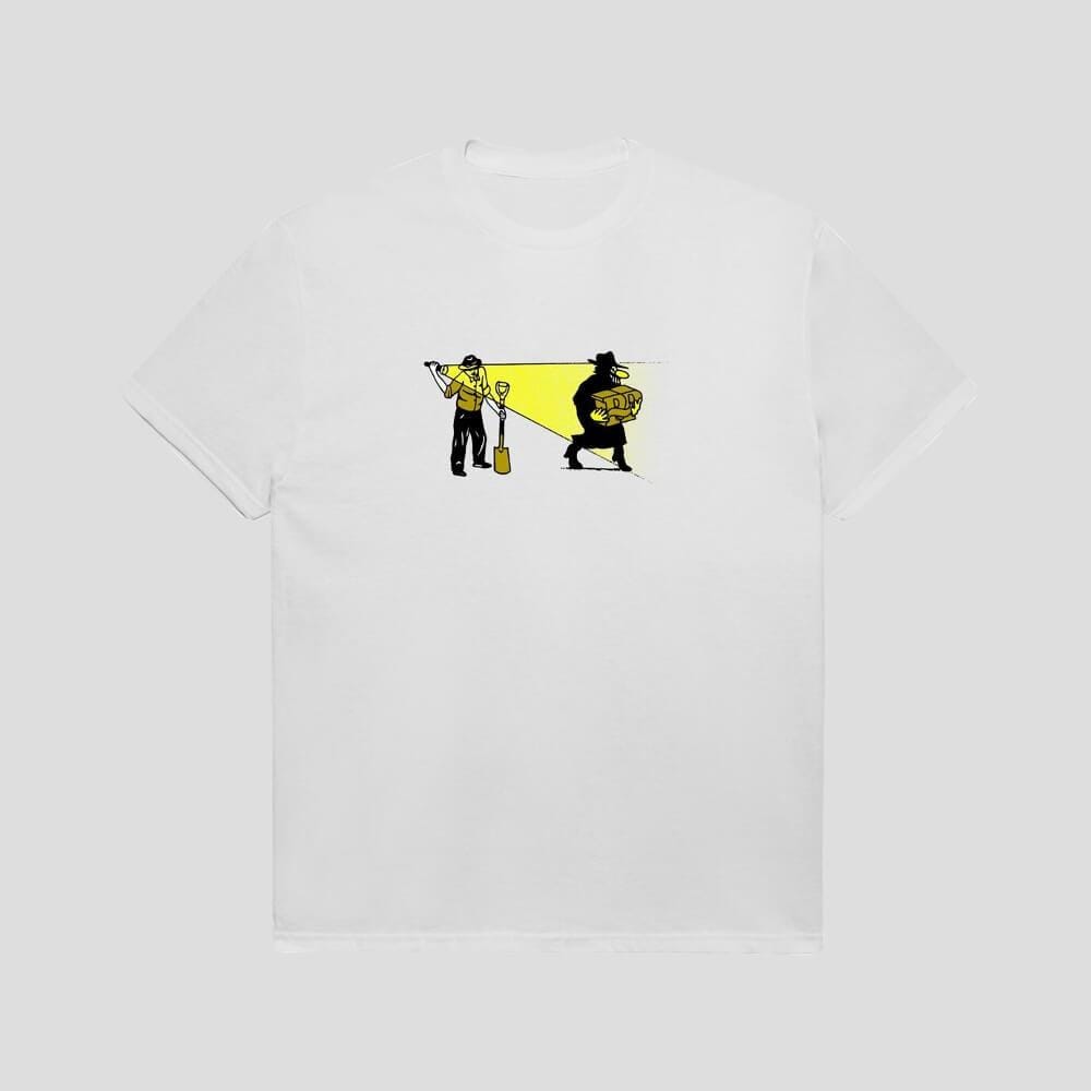 Passport Skate Caught In The Act Tee White - 50-50 Skate Shop