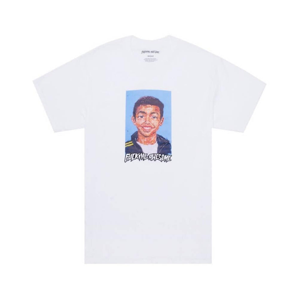 Fucking Awesome Skate Sage Felt CP Tee White - 50-50 Skate Shop