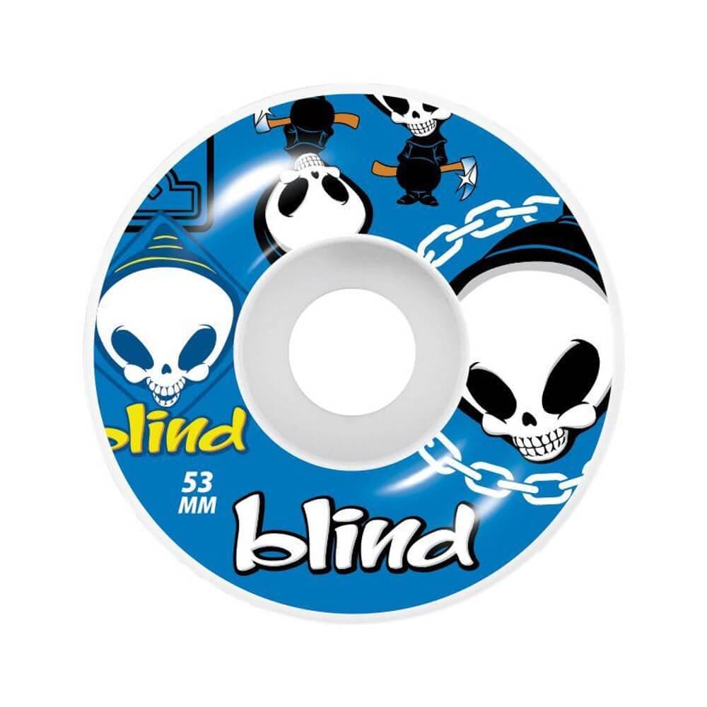 Blind Skateboard Wheels Random 53mm Blue - Set of 4 - 50-50 Skate Shop