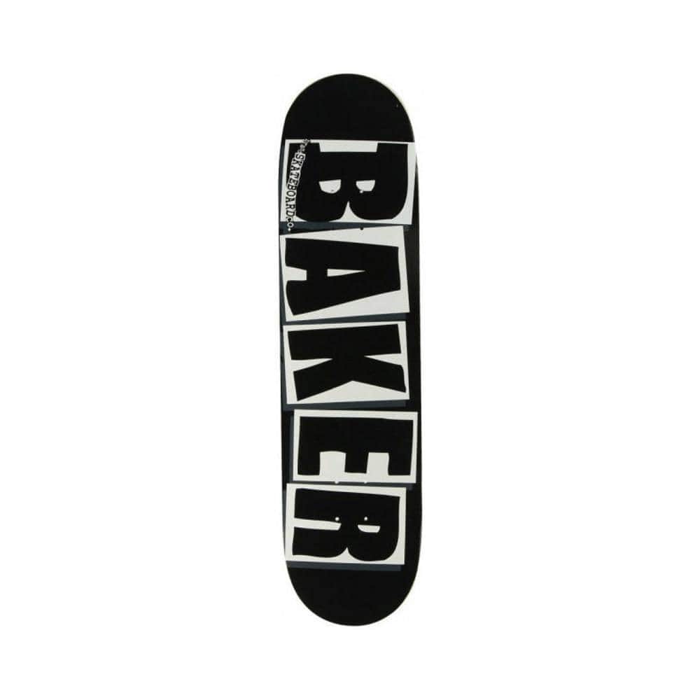 Baker Deck Team OG Logo Black White 8.475" x 31.875" Mellow Concave - 50-50 Skate Shop