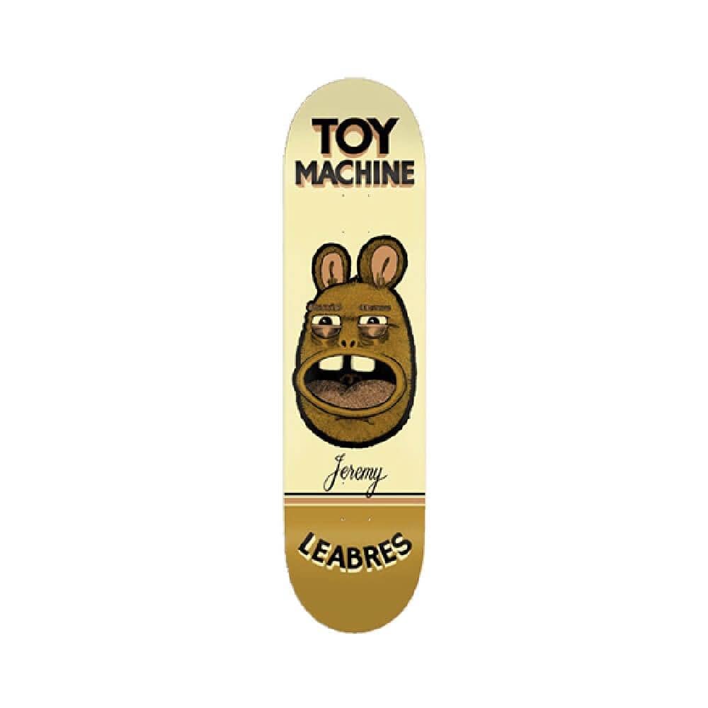 Toy Machine Skateboard Deck Pen N Ink 8.25" x 31.88" Jeremy Leabres Yellow 14.25" WB - 50-50 Skate Shop
