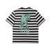 Welcome Maned Woof Striped Knit Tee Black Bone Teal - 50-50 Skate Shop