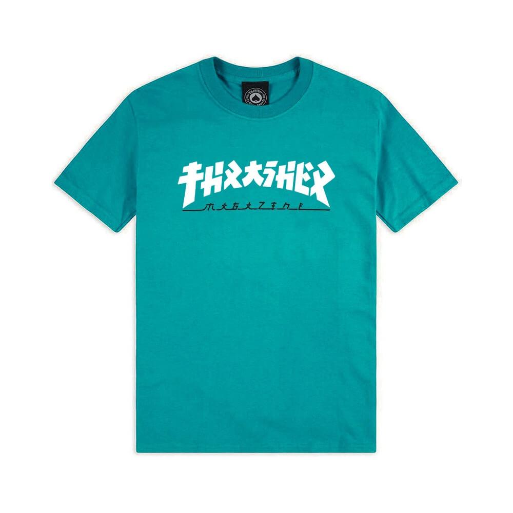 Thrasher Godzilla Short Sleeve Tee Jade - 50-50 Skate Shop