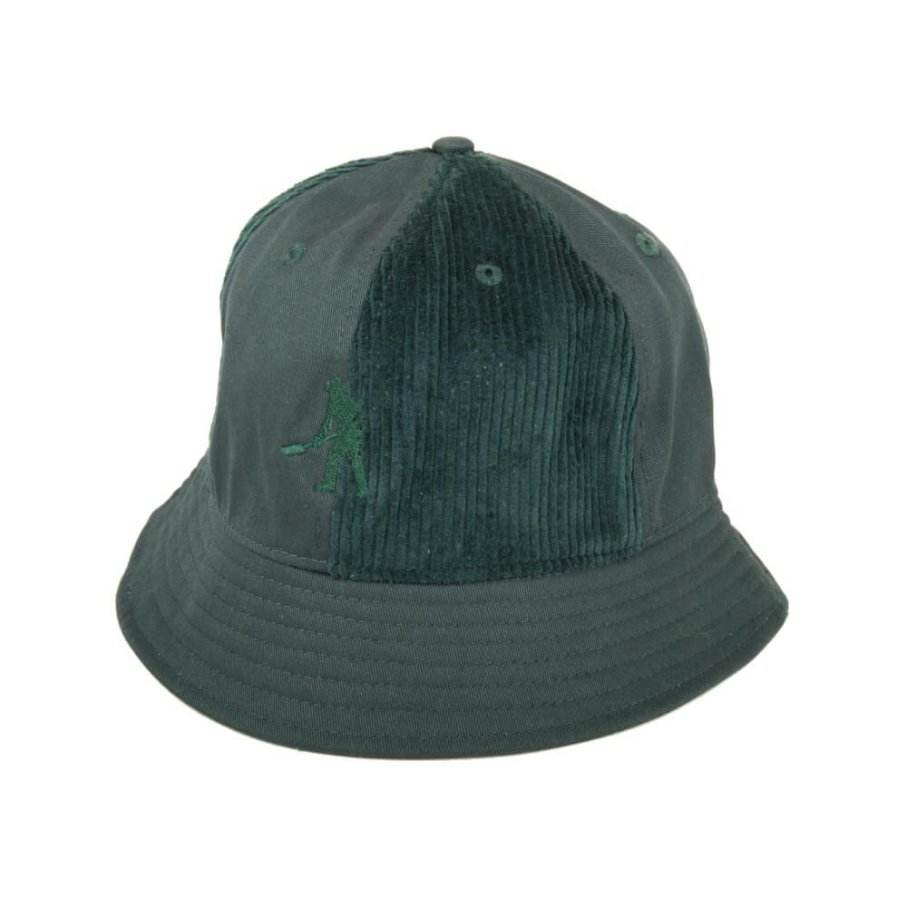 Passport Skate Cord Patch 6 Panel Bucket Hat Moss - 50-50 Skate Shop