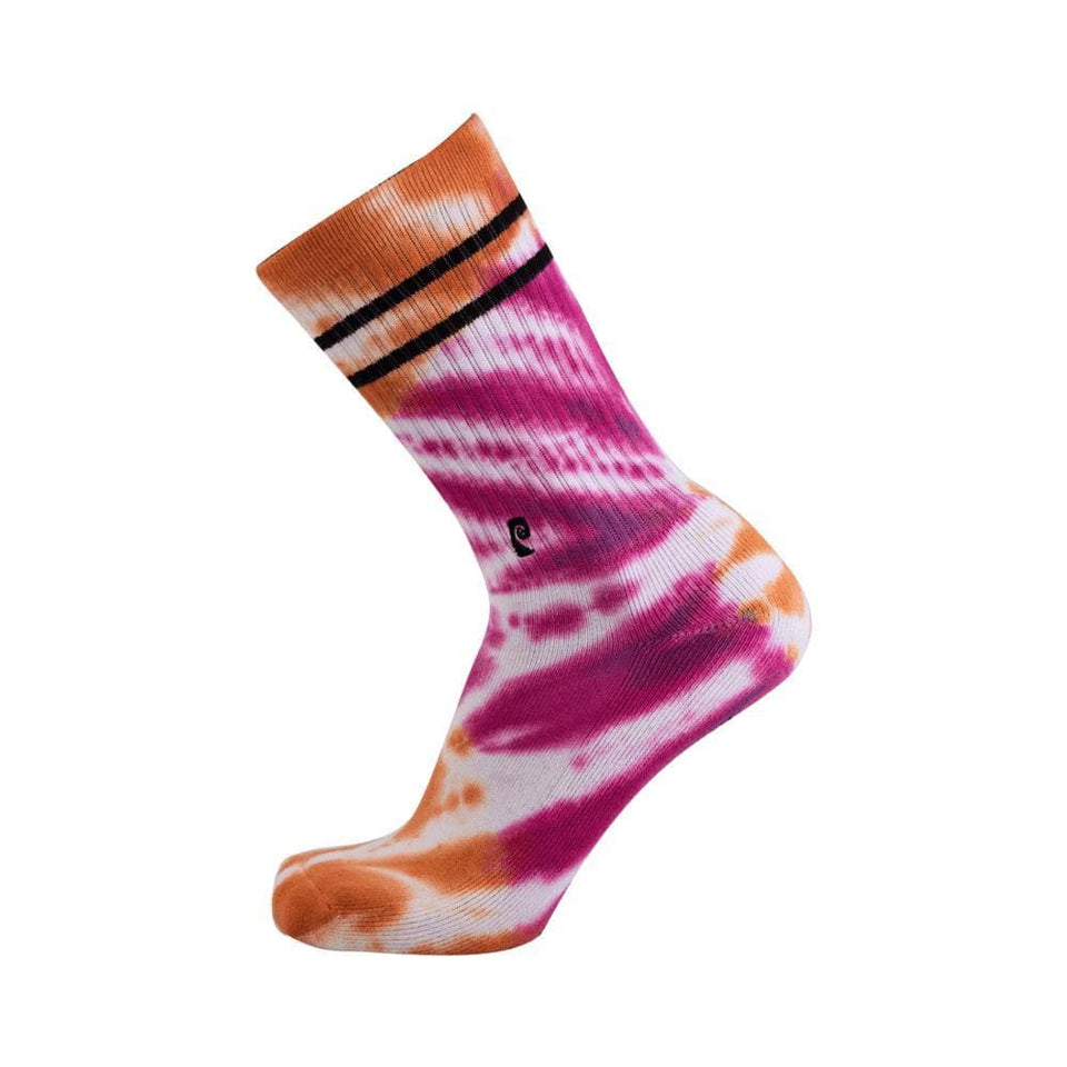 Psockadelic Tie Dye Socks Orange Pink - 50-50 Skate Shop