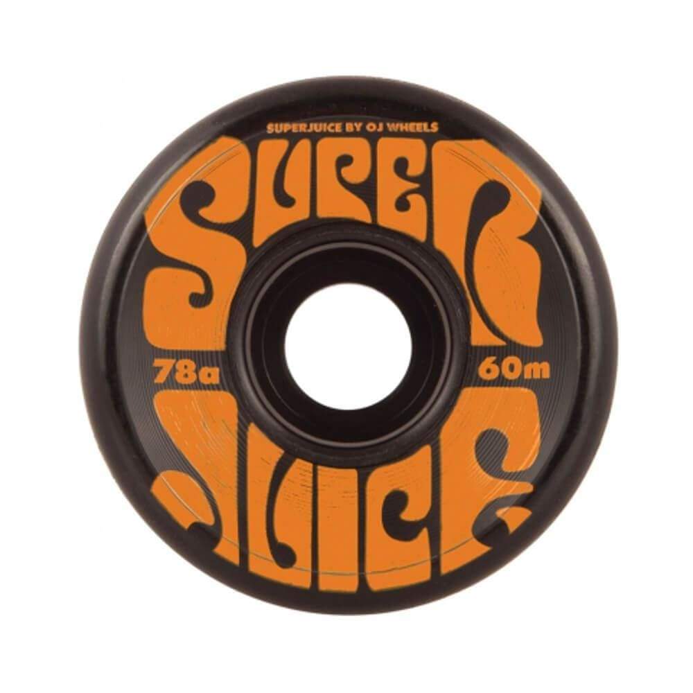 OJ Skateboard Wheels Super Juice 60mm Black 78A - Set of 4 - 50-50 Skate Shop
