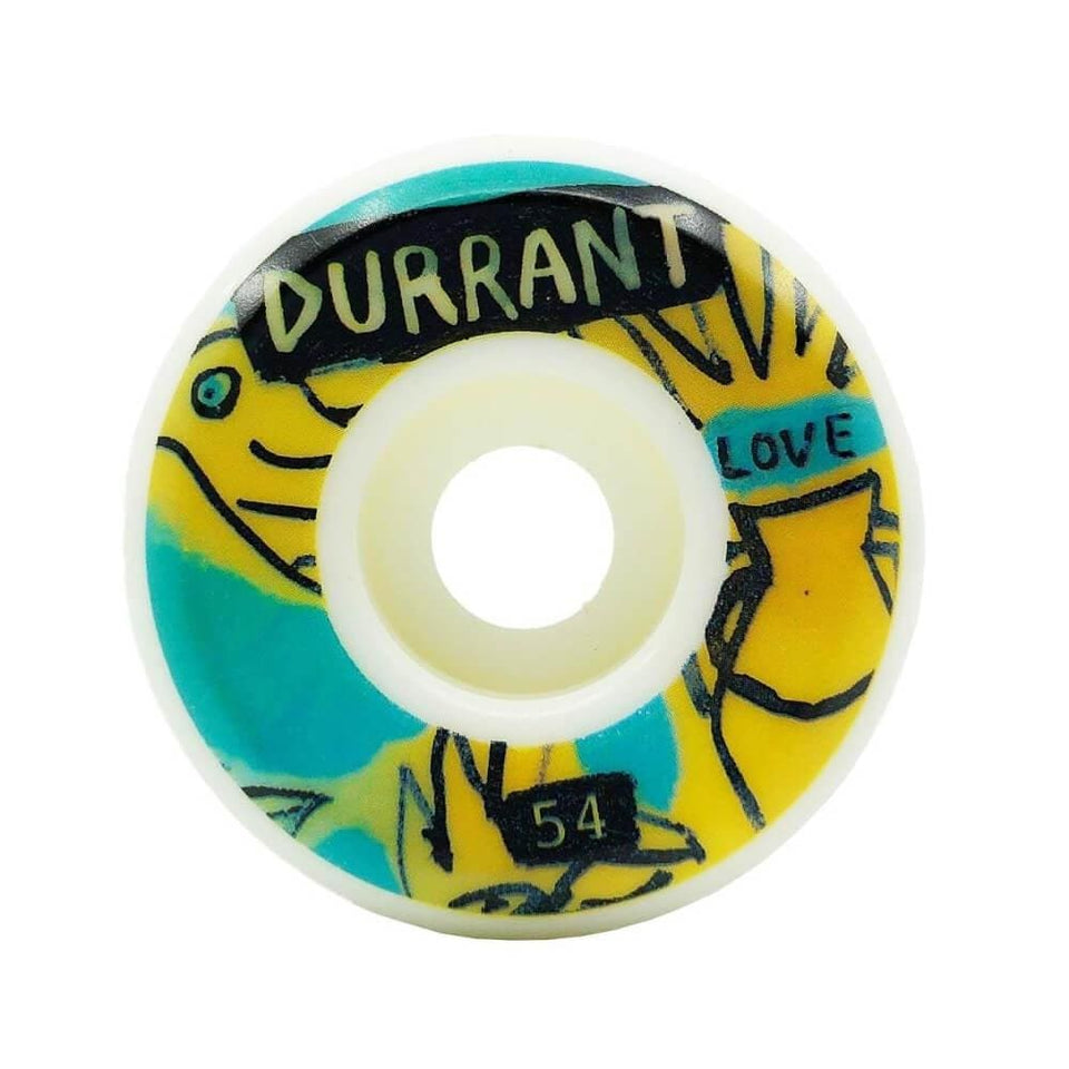 Picture Skateboard Wheels Marty Baptist 54mm Conical Dennis Durrant - Set of 4 - 50-50 Skate Shop