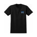 Krooked Tee Straight Eyes Black Blue - 50-50 Skate Shop