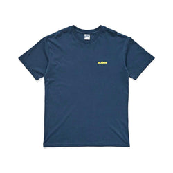 XLarge 91 Text Short Sleeve Tee Light Blue Yellow - 50-50 Skate Shop