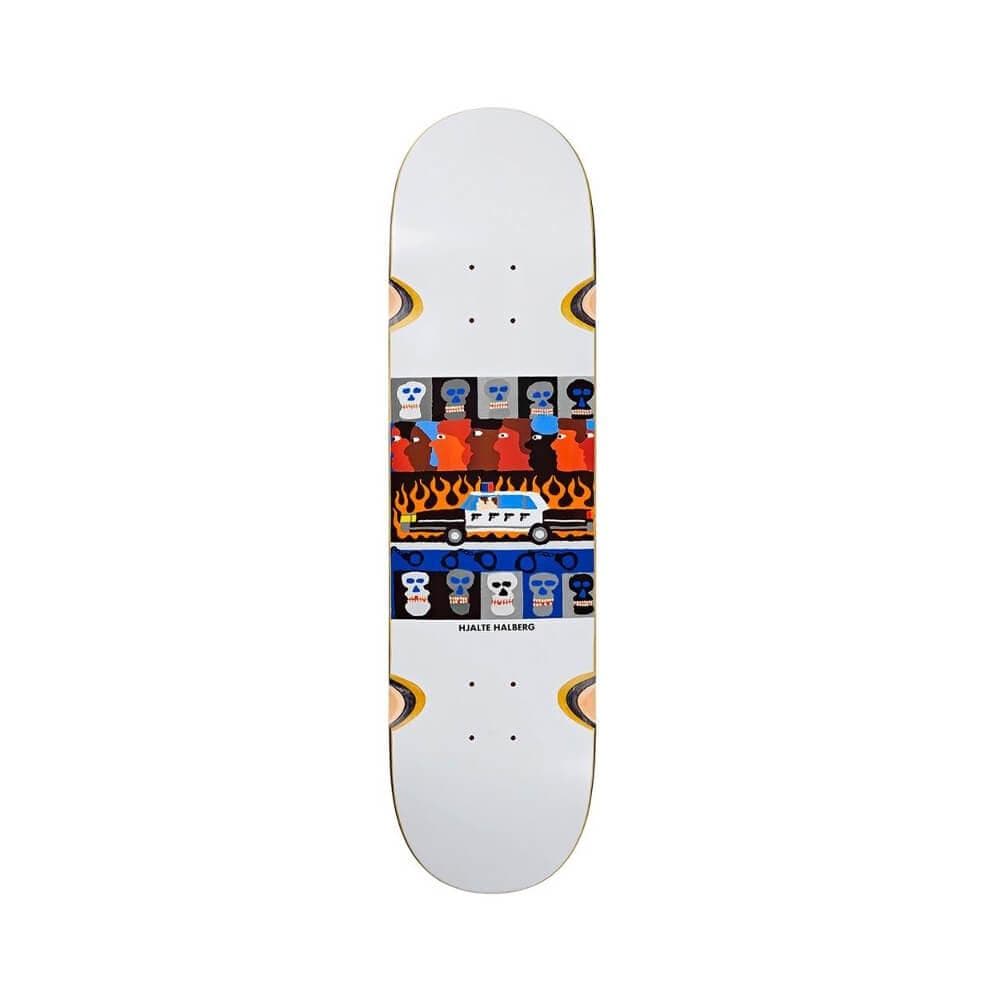Polar Skateboard Deck Hjalte Halberg Abuse Of Power Wheel Wells 8.25" x 31.875" 14.125" WB - 50-50 Skate Shop