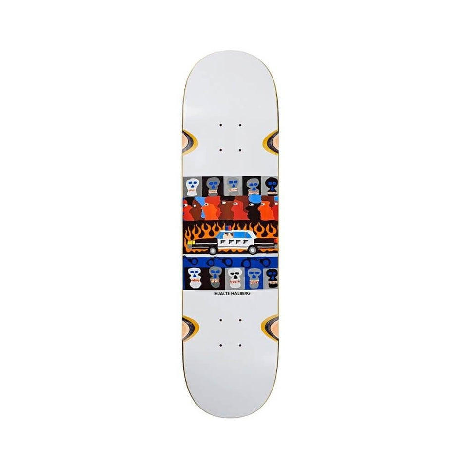 Polar Skateboard Deck Hjalte Halberg Abuse Of Power Wheel Wells 8.25" x 31.875" 14.125" WB - 50-50 Skate Shop