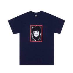 Hockey Skate No Face Tee Navy - 50-50 Skate Shop