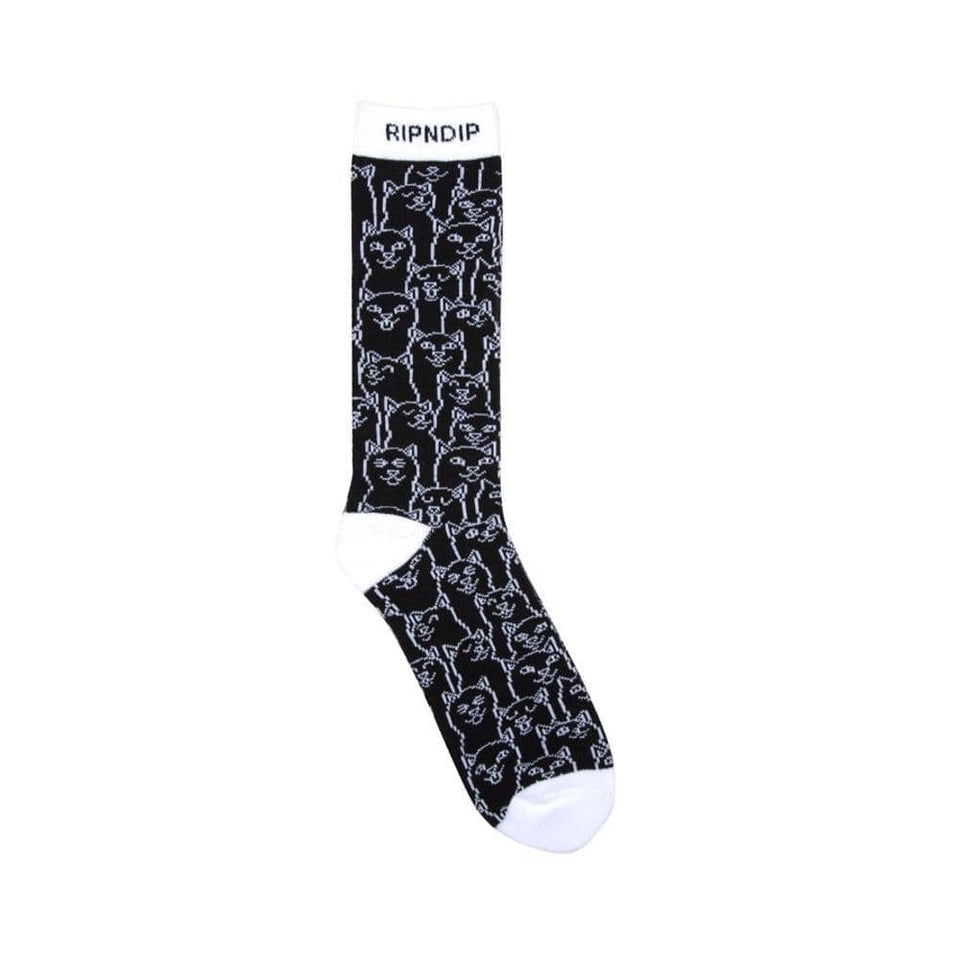 Ripndip Nerm Crowd Socks Black - 50-50 Skate Shop