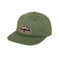 Passport Skate Quill Patch 6 Panel Cap Sage Green - 50-50 Skate Shop