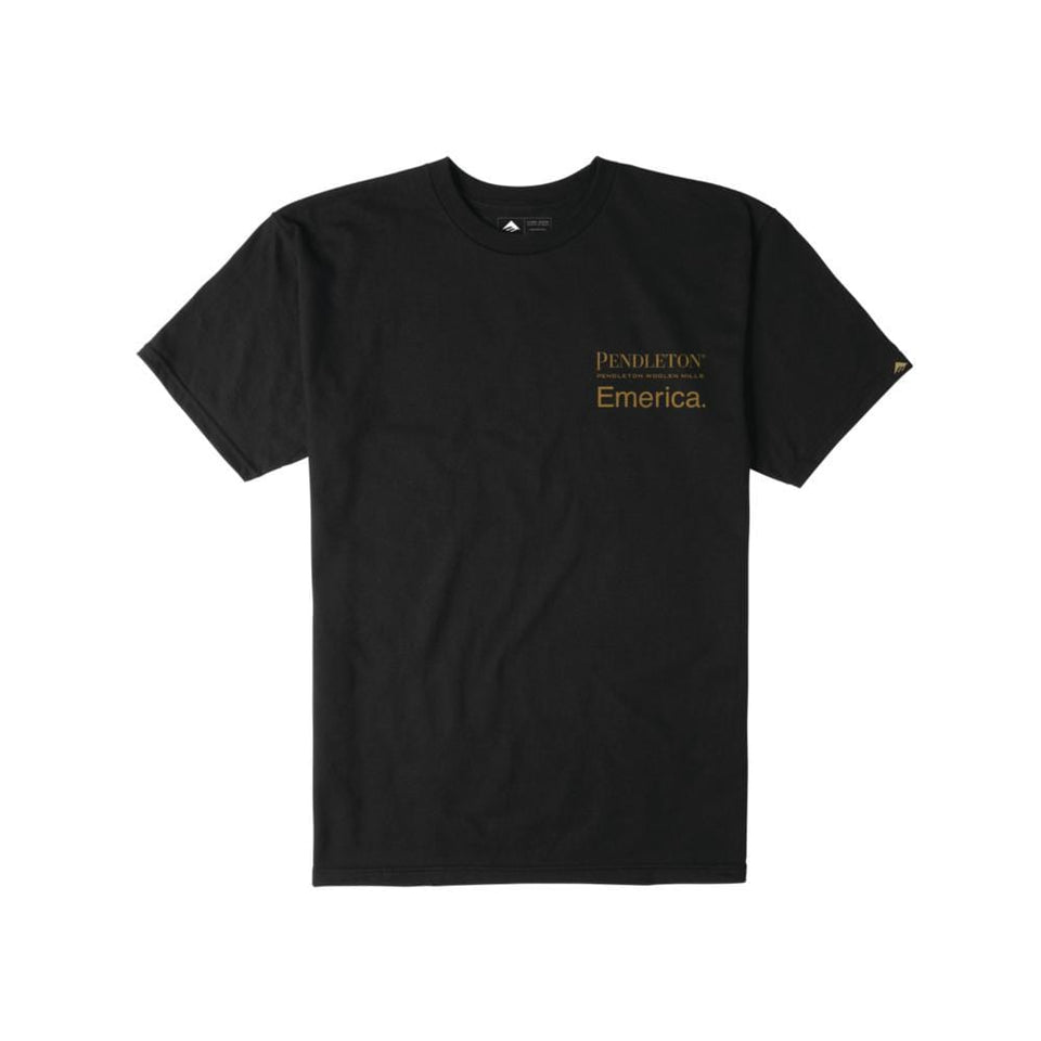 Emerica Pendleton Tee Black - 50-50 Skate Shop