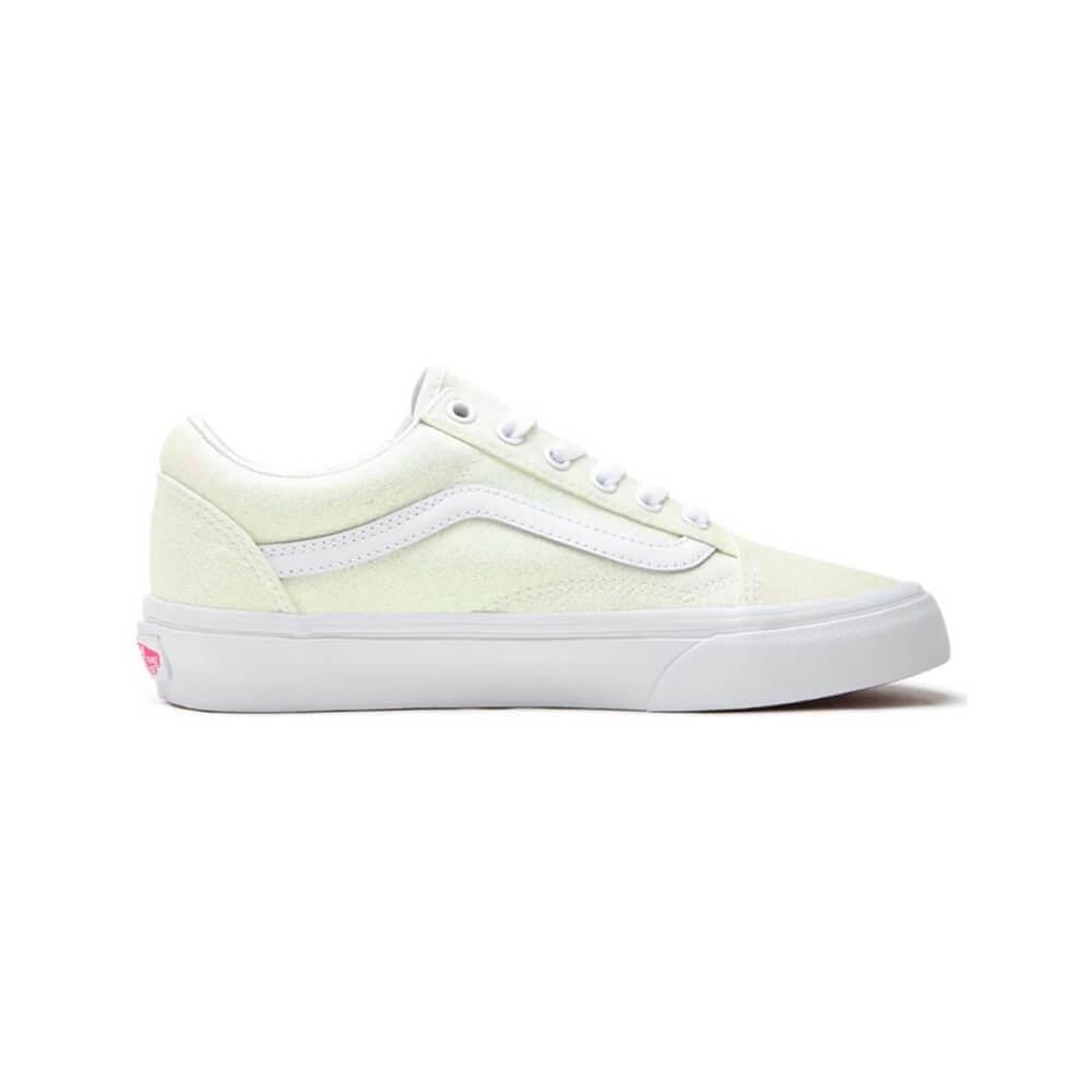 Vans Womens Old Skool (UV Glitter) Pink True White - 50-50 Skate Shop