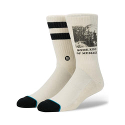 Stance Mens Message Socks Natural - 50-50 Skate Shop