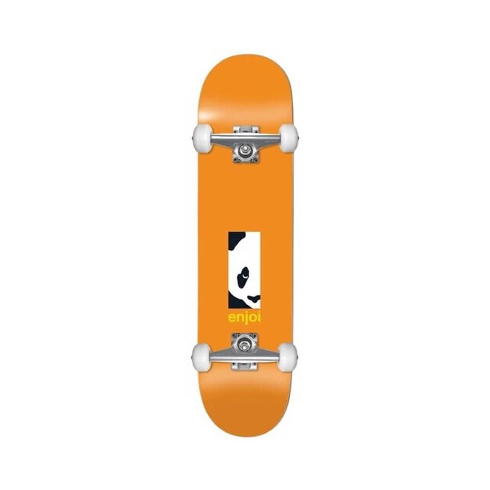 Enjoi Skateboard Complete Box Panda 8.125" x 31.75" Orange 14.25" WB - 50-50 Skate Shop