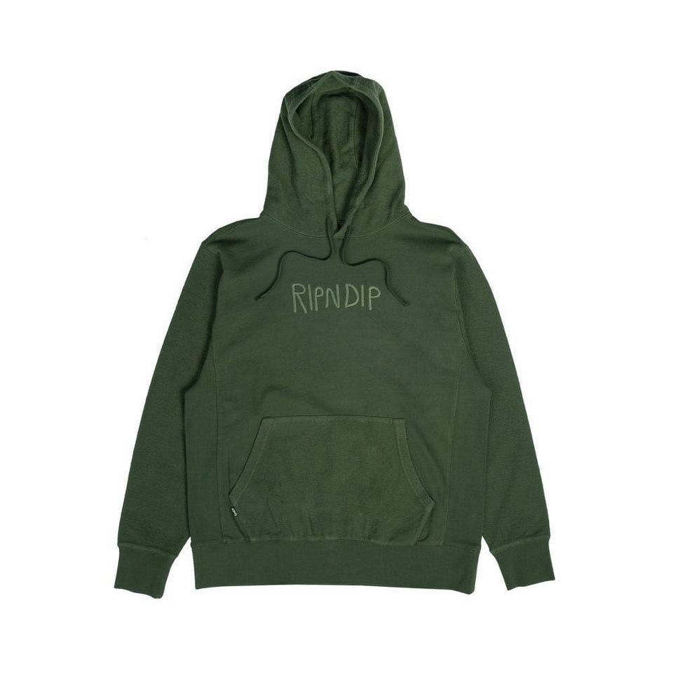 Ripndip Tonal Loopback Hoodie Olive - 50-50 Skate Shop