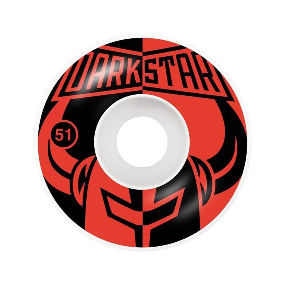 Darkstar Skateboard Wheels Divide 51mm Red Black - Set of 4 - 50-50 Skate Shop