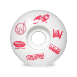 Wayward Skateboard Wheels Rodrigo TX 51mm 101A Red White - Set of 4 - 50-50 Skate Shop