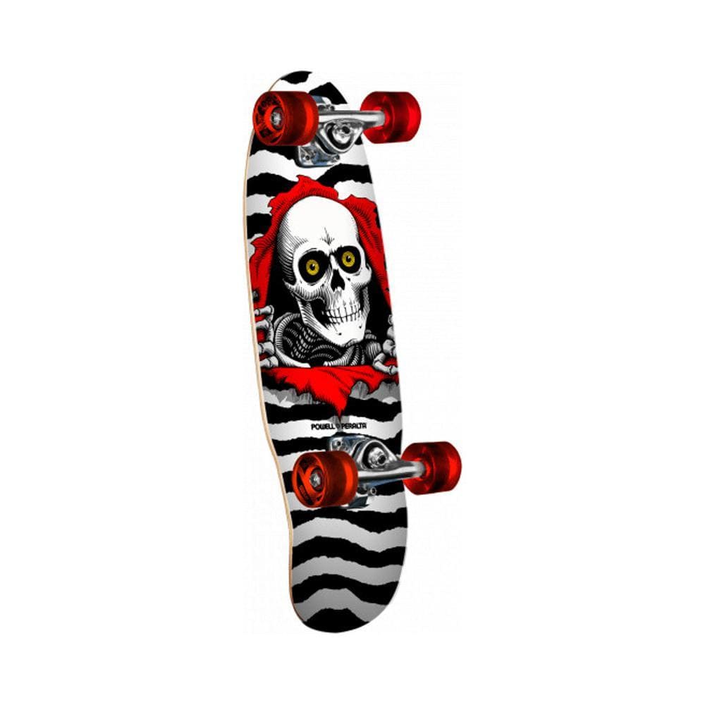 Powell Peralta Skateboard Complete Micro Mini Ripper 7.5" x 24" White - 50-50 Skate Shop