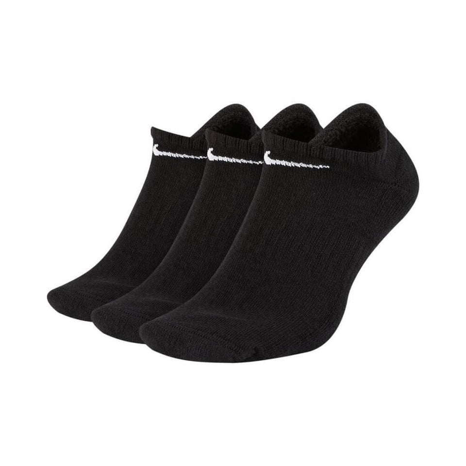 Nike SB Skate Everyday Cushioned No Show Socks Black White 3 Pack - 50-50 Skate Shop