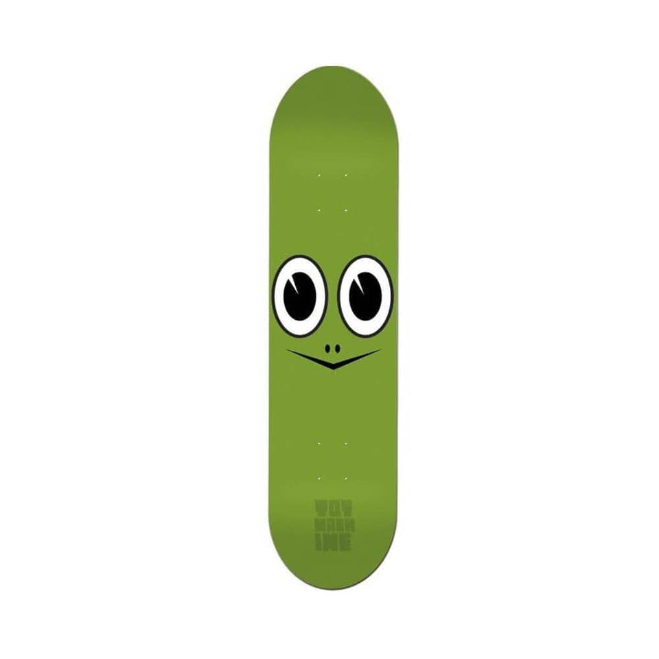 Toy Machine Skateboard Deck Turtle Face 7.75" x 31.75" Green 13.75" WB - 50-50 Skate Shop